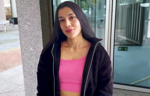 Caught skinny brunette – Rousse Black